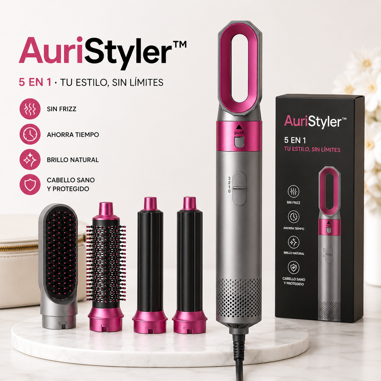 AuriStyler™-Secador de pelo 5 en 1