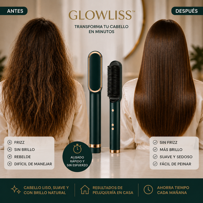 GLOWLISS™-Cepillo Eléctrico Anti Frizz