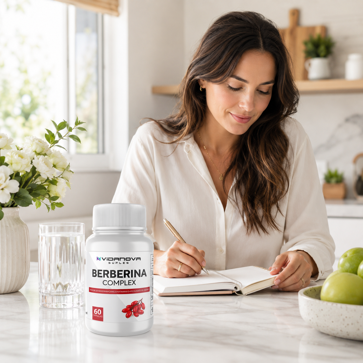 BeraBalance™ | Complejo de Berberina con Vinagre de Manzana, Canela y Vitamina E