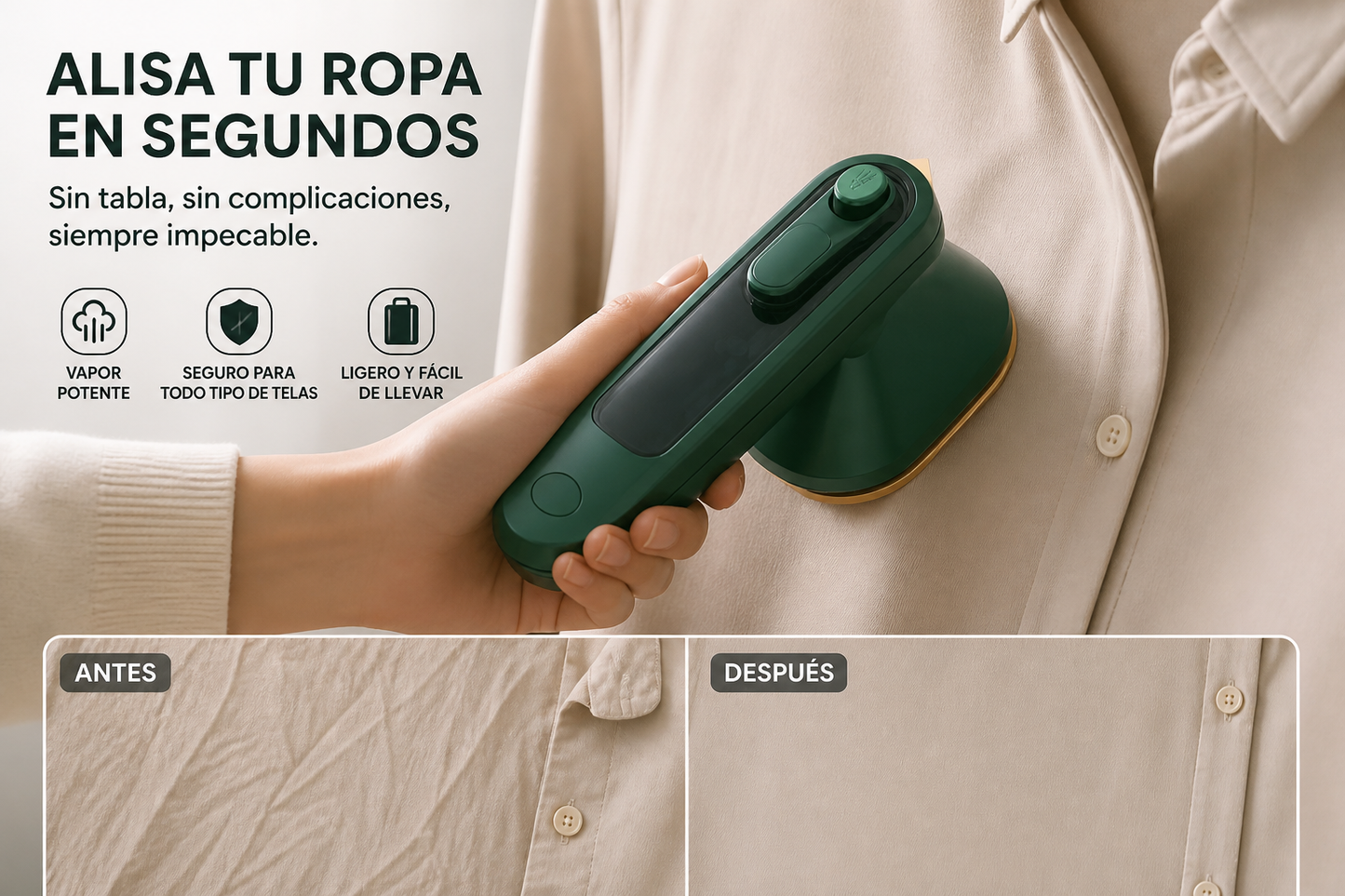 GlideX™-MINI PLANCHA DE ROPA A VAPOR