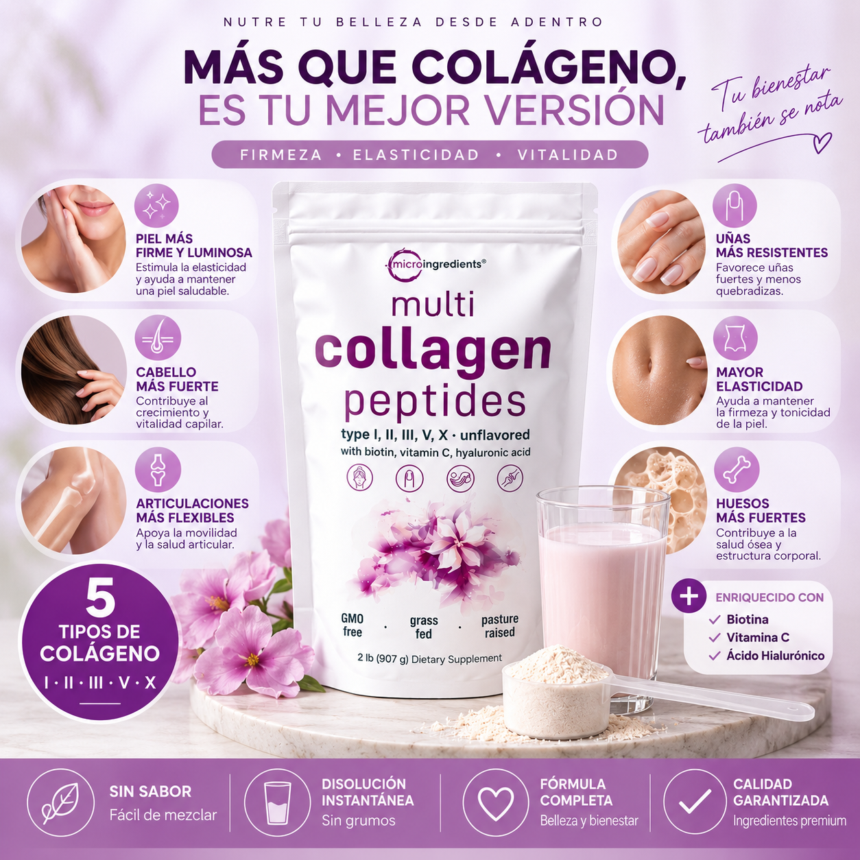 Multi Collagen Peptides™ | Belleza y Bienestar Desde Adentro