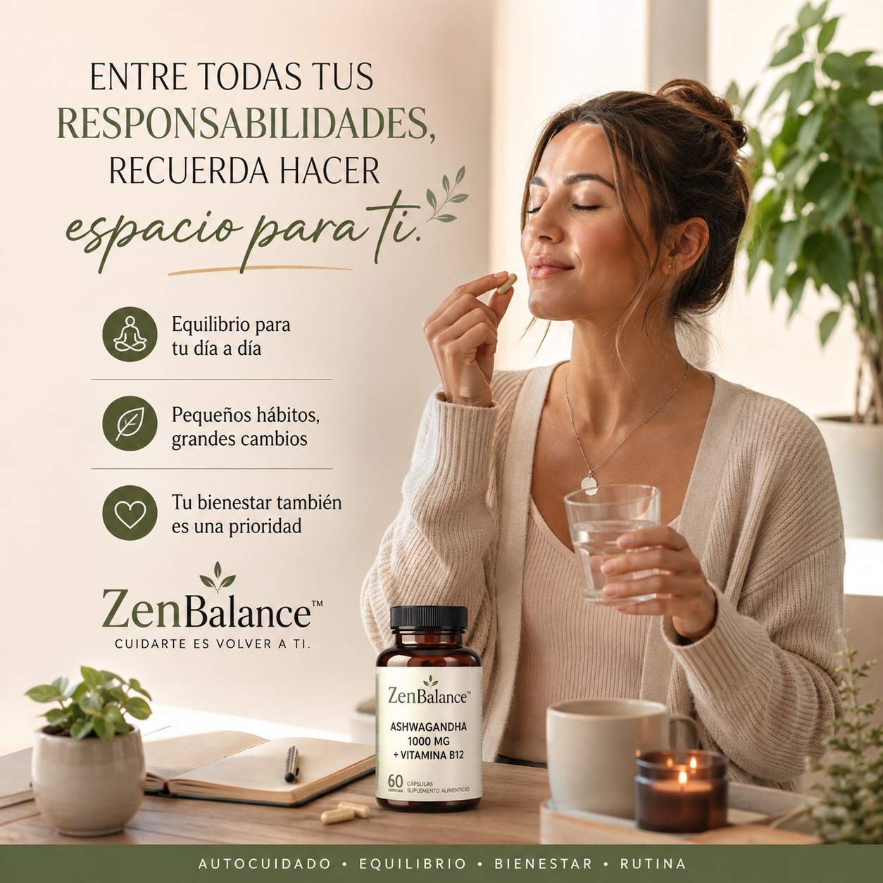 ZenBalance™ – Ashwagandha + B12 para tu Rutina de Bienestar