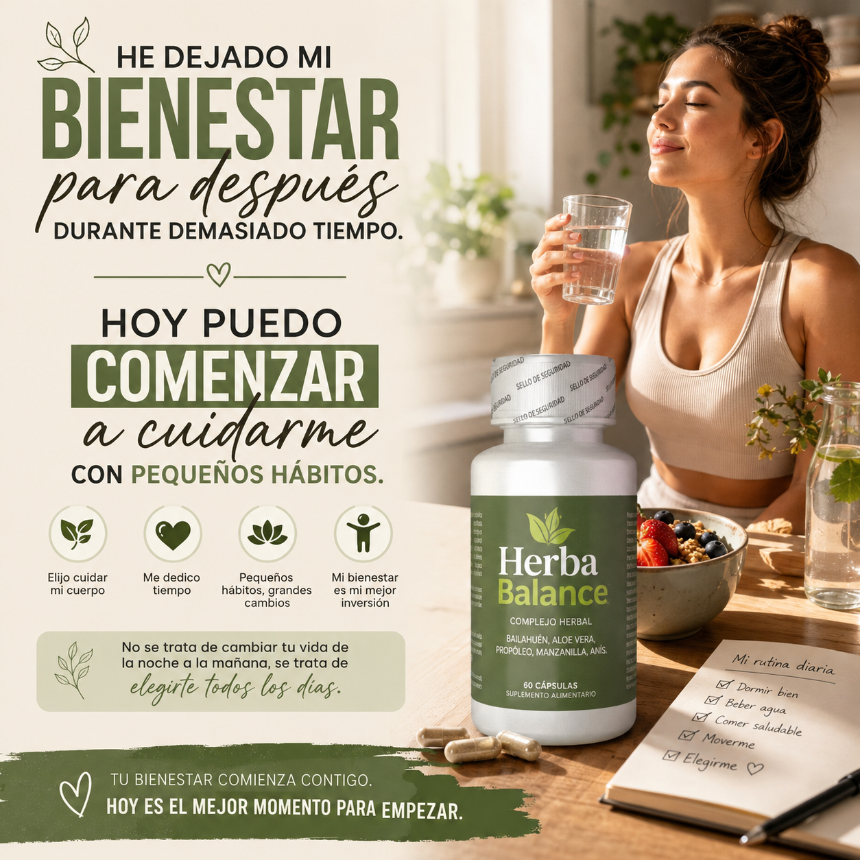 HerbaBalance™ | Complejo Herbal de Bienestar Diario – 60 Cápsulas