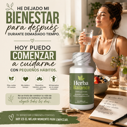 HerbaBalance™ | Complejo Herbal de Bienestar Diario – 60 Cápsulas