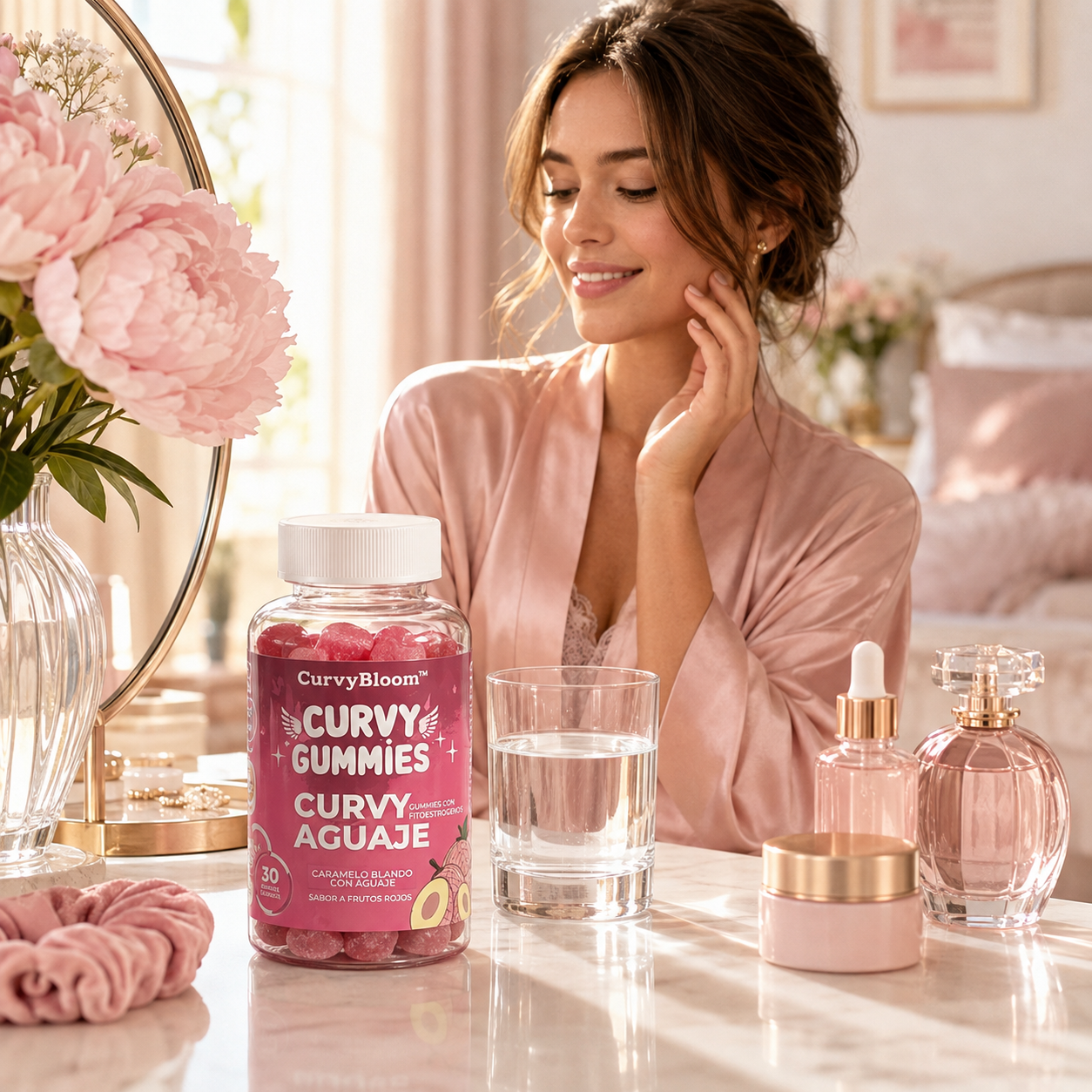 CurvyBloom™ Gummies con Fitoestrógenos | Siéntete Más Tú Cada Día