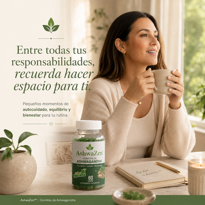 AshwaZen™ | Gomitas de Ashwagandha para tu Equilibrio y Bienestar Diario