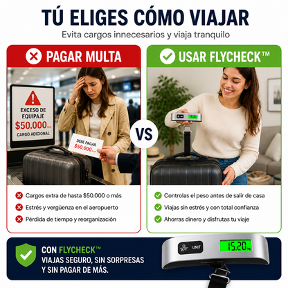 FlyCheck™-Báscula Balanza Digital