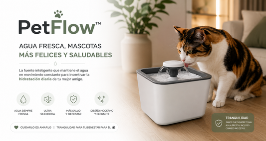 PetFlow™-Fuente De Agua Para Gatos Y Perros 2.5 Lts.